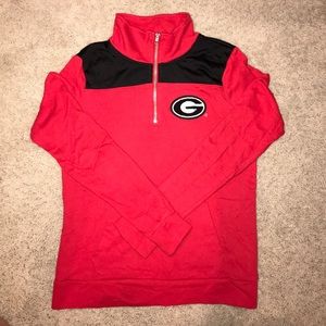 PINK UGA 1/4 zip