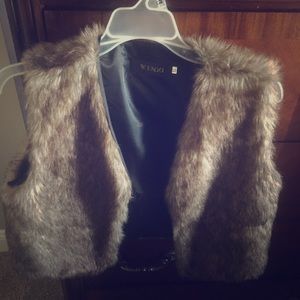 Faux fur vest