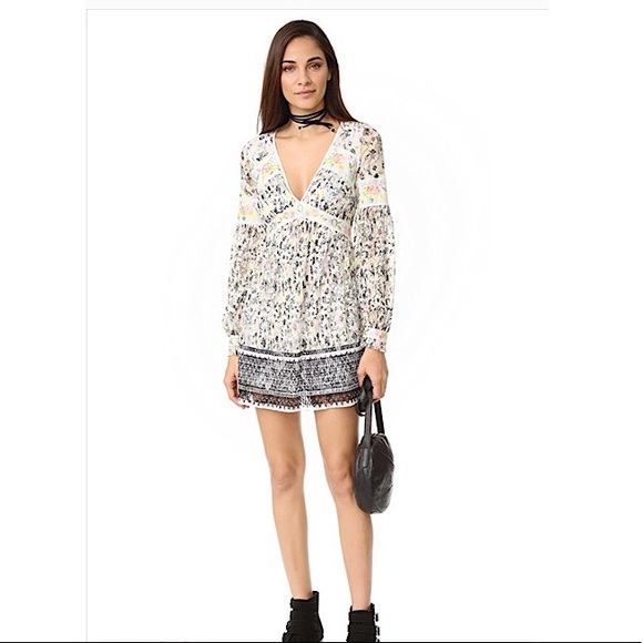 Free People Lace Blossom Mini Dress NWT - Picture 3 of 8