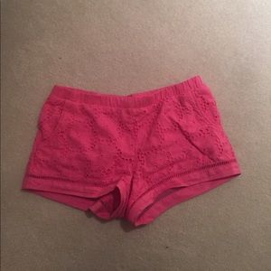 Lilly Pulitzer Pink Lace Shorts