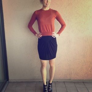 Zara body con mini skirt