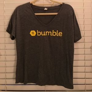 Bumble slouchy v-neck tee