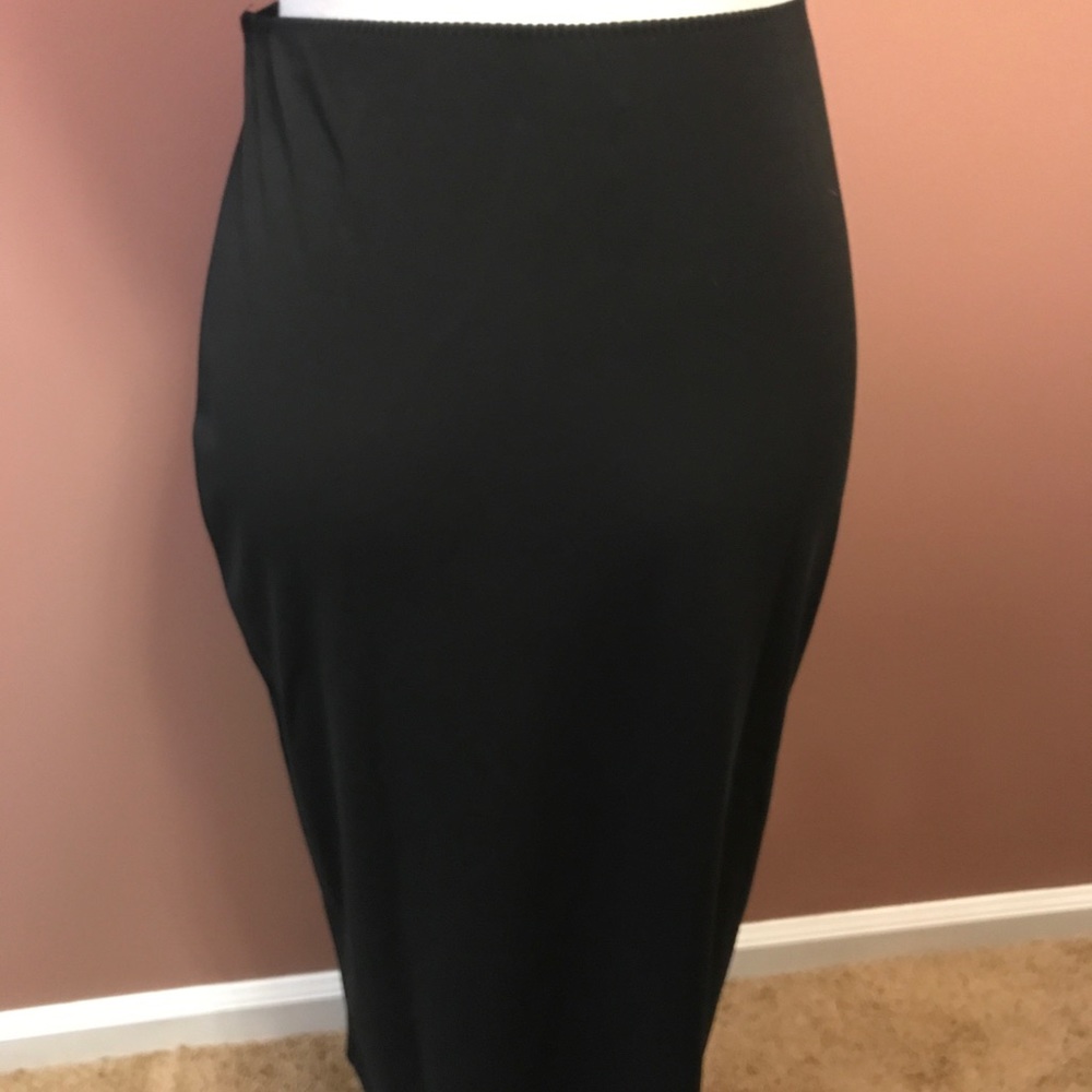 Sale! Black Small Limited Rayon/Poly Elastic Waist Skirt