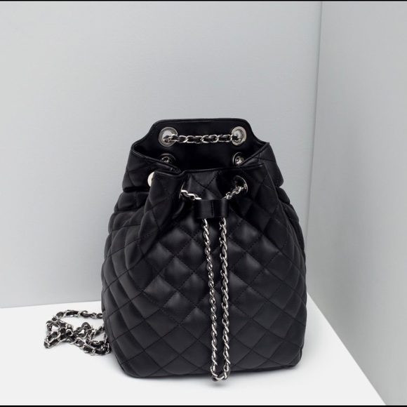 Zara Handbags - Zara quilted chain backpack