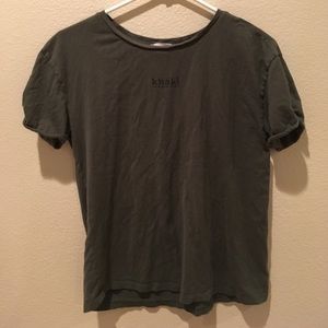 Zara khaki tee