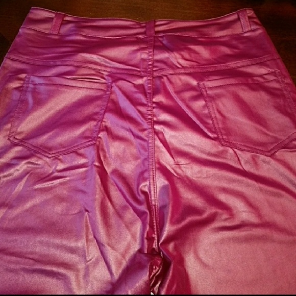 FINAL✨Leather look moto jeans - Picture 4 of 6