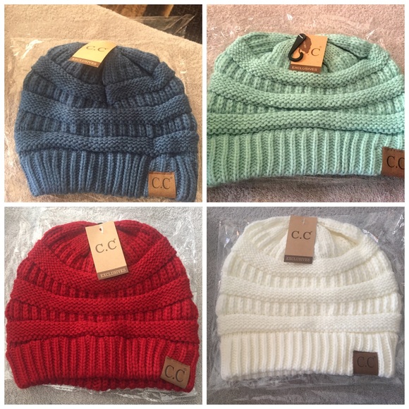 CC knit beanie - Picture 2 of 3