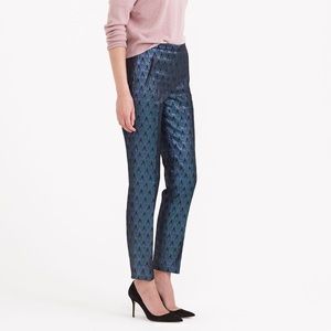 J.Crew collection jacquard cigarette pants NWT