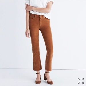 Madewell Demi-boot jeans in Curduroy