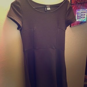 Olive green, short sleeved simple dress from H&M