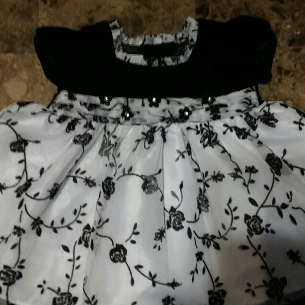 Black and white dress