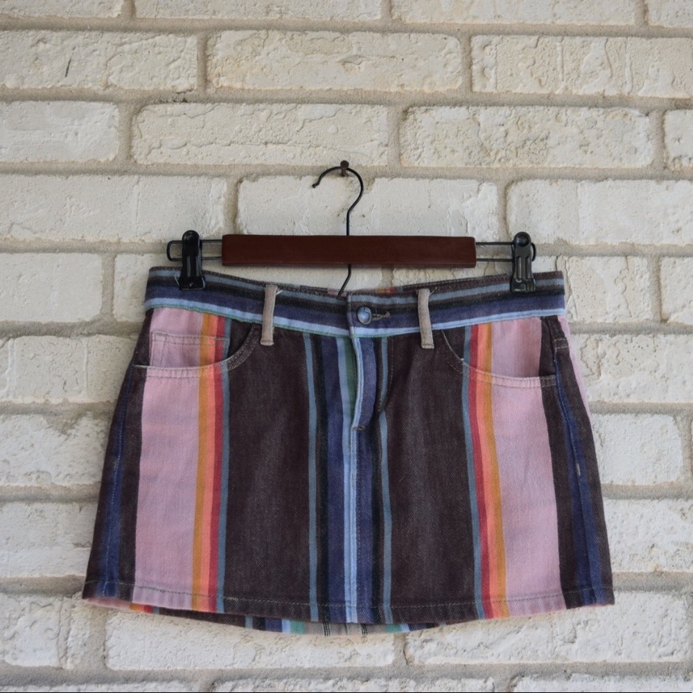 Joe's Jeans Striped Miniskirt