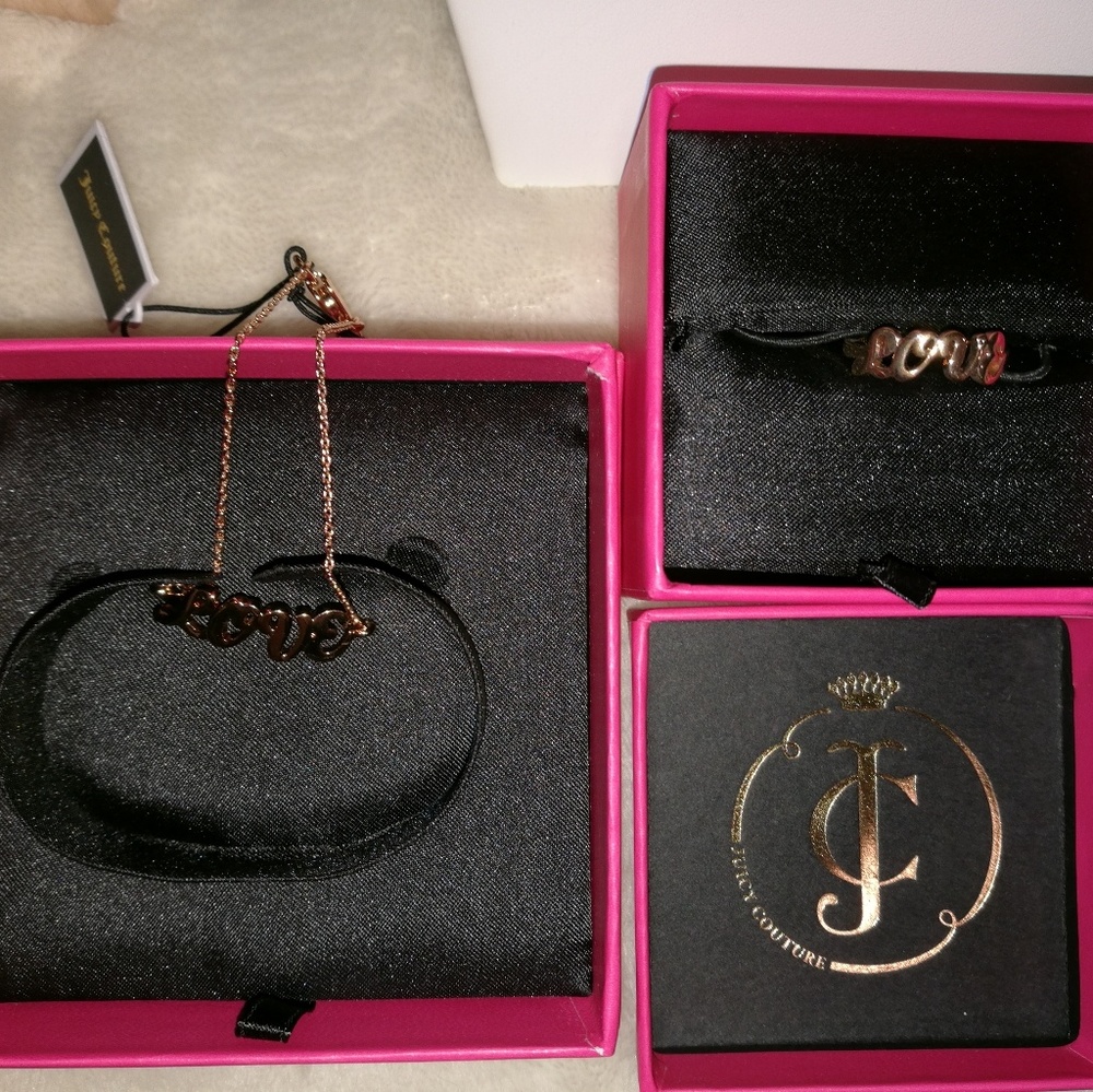 Brand new Juicy Couture  Love ring& bracelet