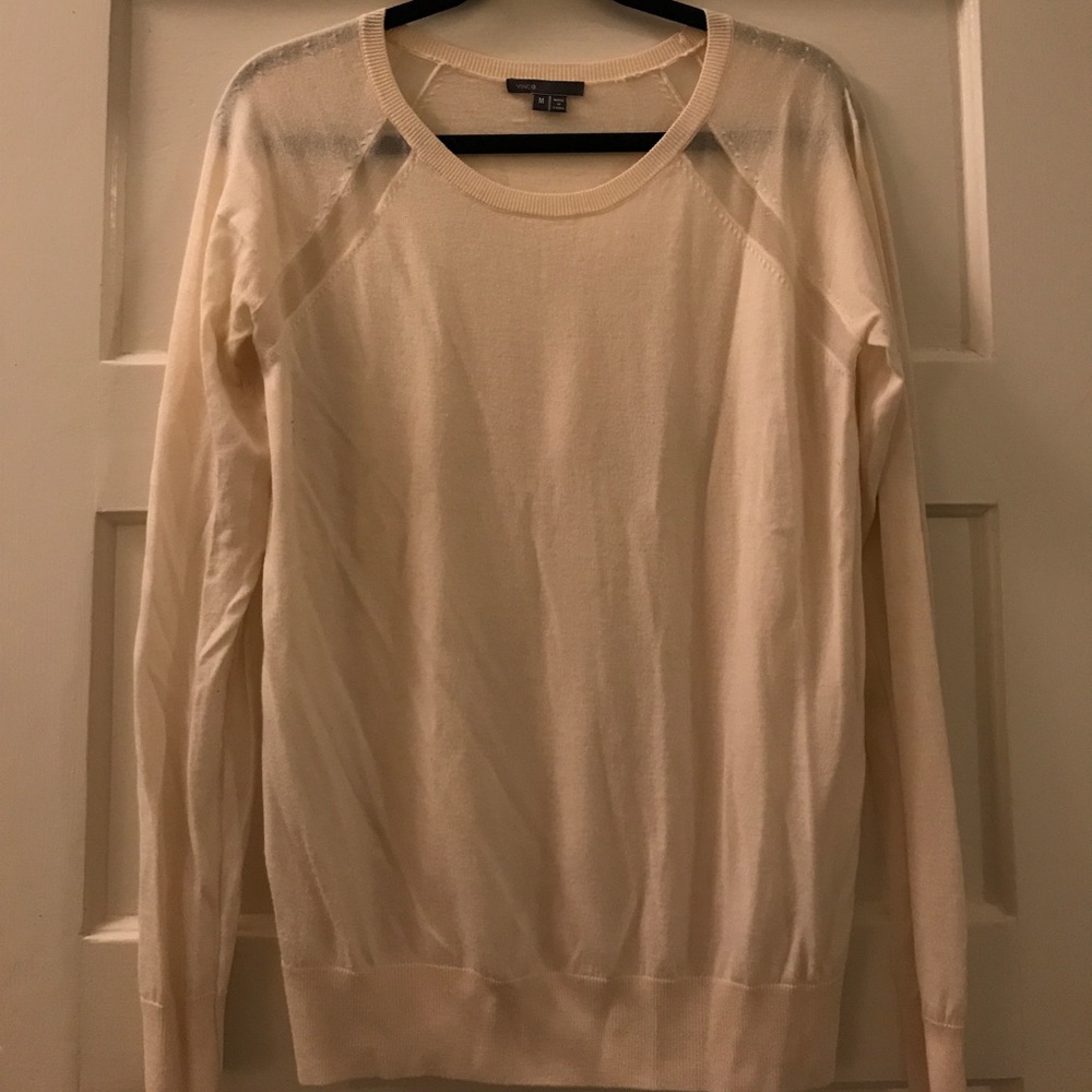 Vince sweater with sheer panel details