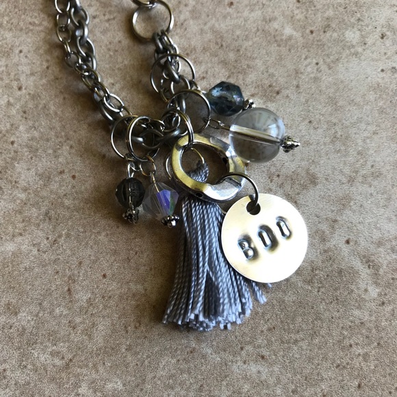 Handmade 👻 hand stamped “Boo” necklace - Picture 4 of 7