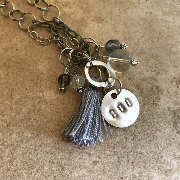 Handmade 👻 hand stamped “Boo” necklace - Picture 6 of 7