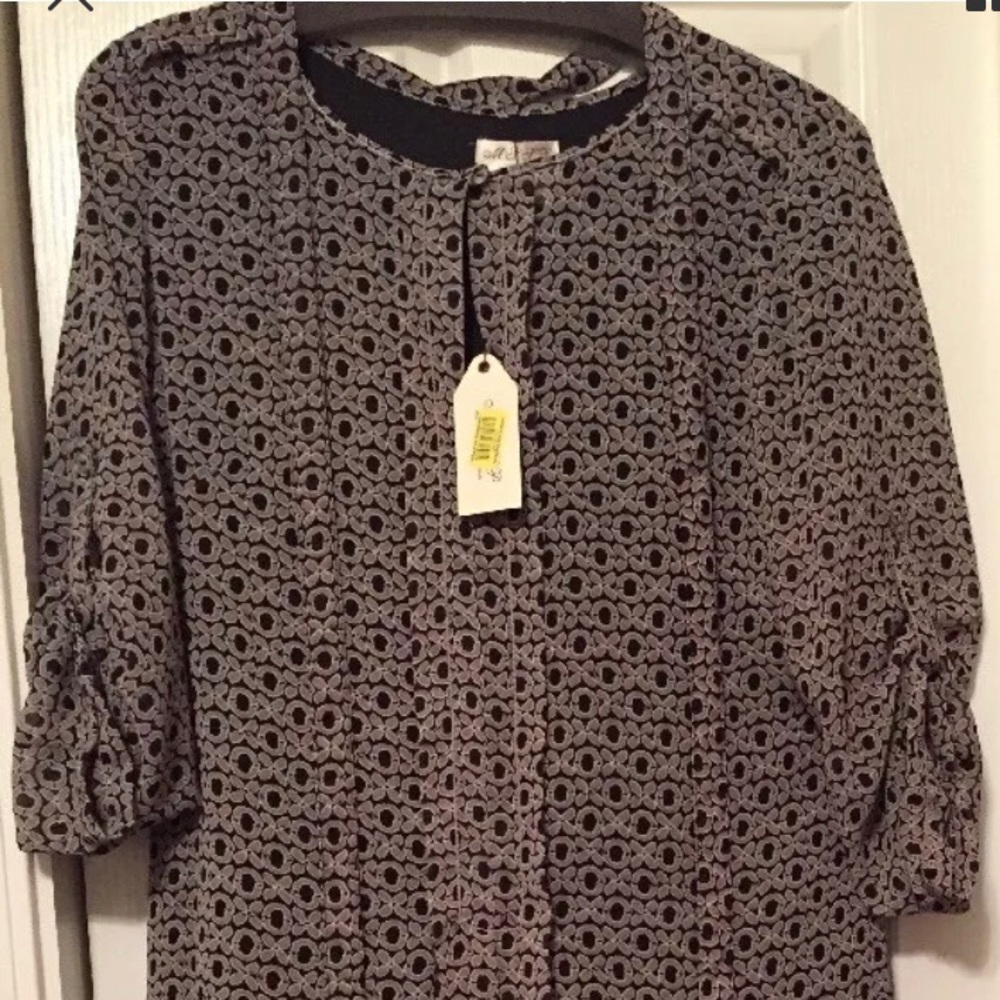 Max Studio Vittoria 3/4 Sleeve XOXO Dress Sz M NWT
