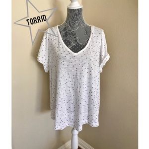 Torrid White Star T-Shirt