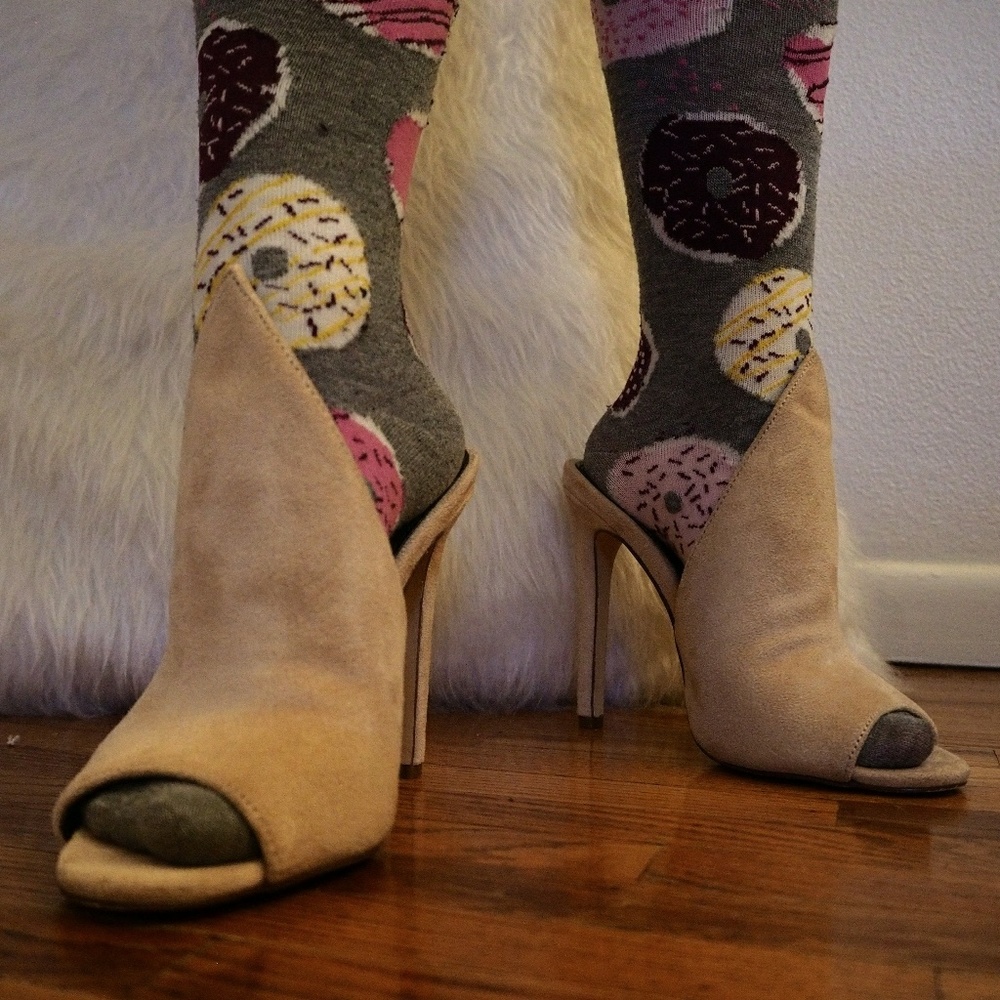 Beige Mules