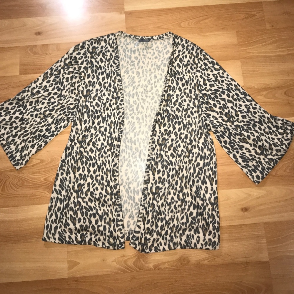 Leopard print cardigan