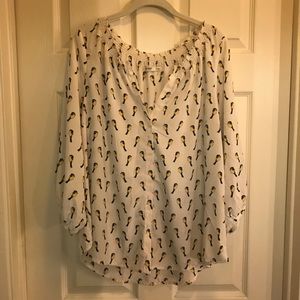 Old Navy Bird Blouse, XL