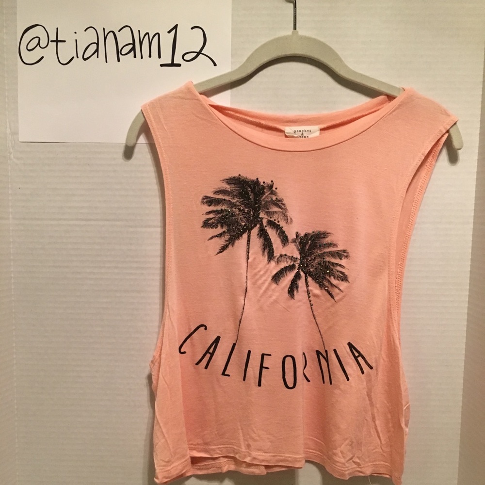 Cropped tank top with bling