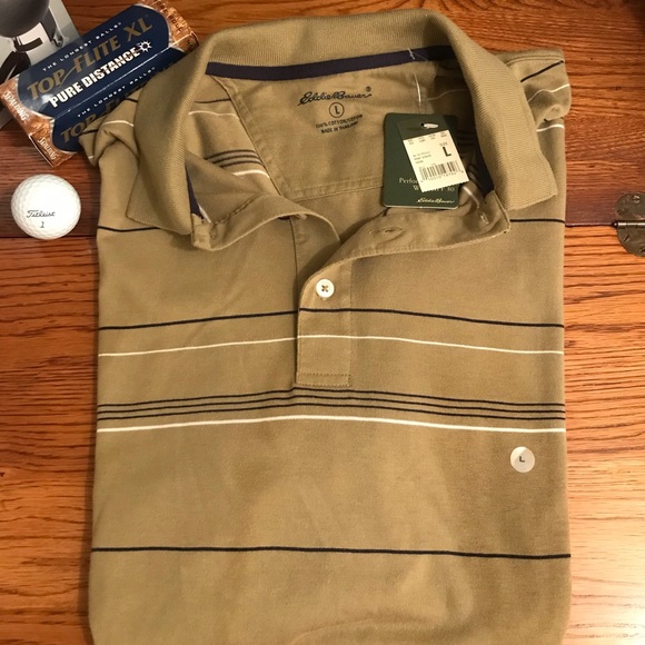 Men’s L Eddie Bauer Polo NWT - Picture 2 of 6