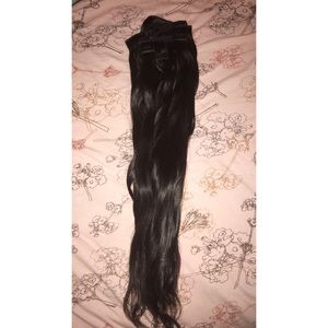 Bellami 20in 160g Natural Black Clip-In Extensions