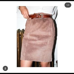 Winlit Suede Skirt Winlit Suede Skirt
