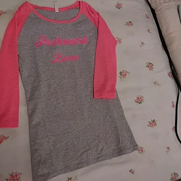 Poshmark Love 3/4 Sleeve Custom Tee - Picture 4 of 5