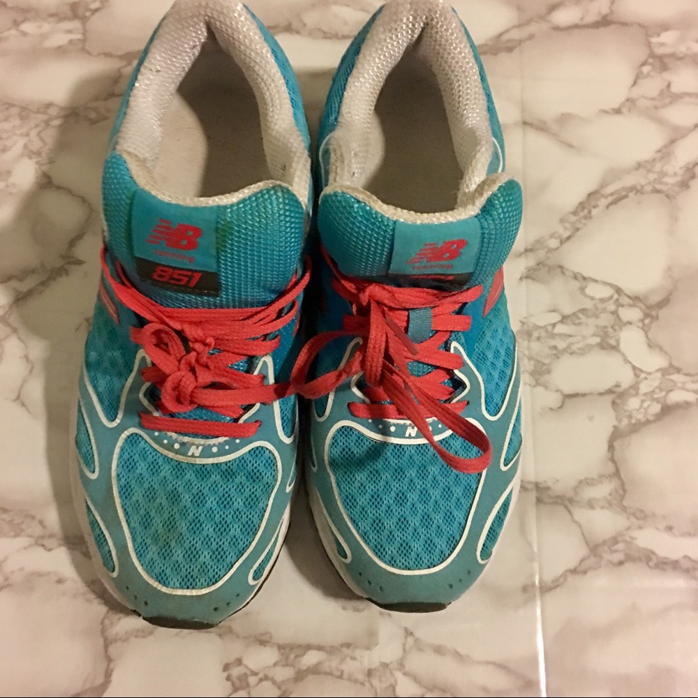 New Balance Running Shoes Used Blue Orange
