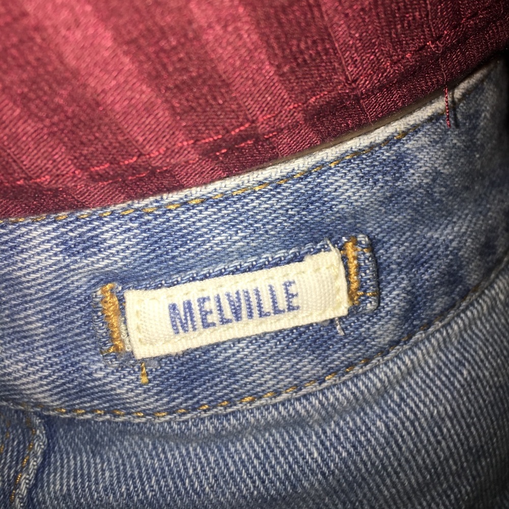 Denim mini skirt