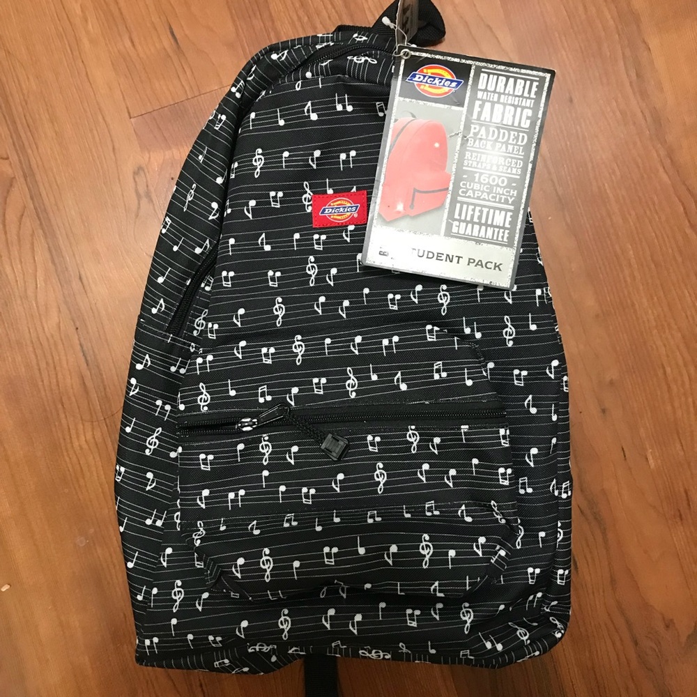New with tags dickies music note backpack