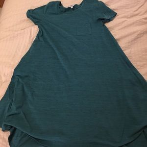 Teal and black microstripe Carly