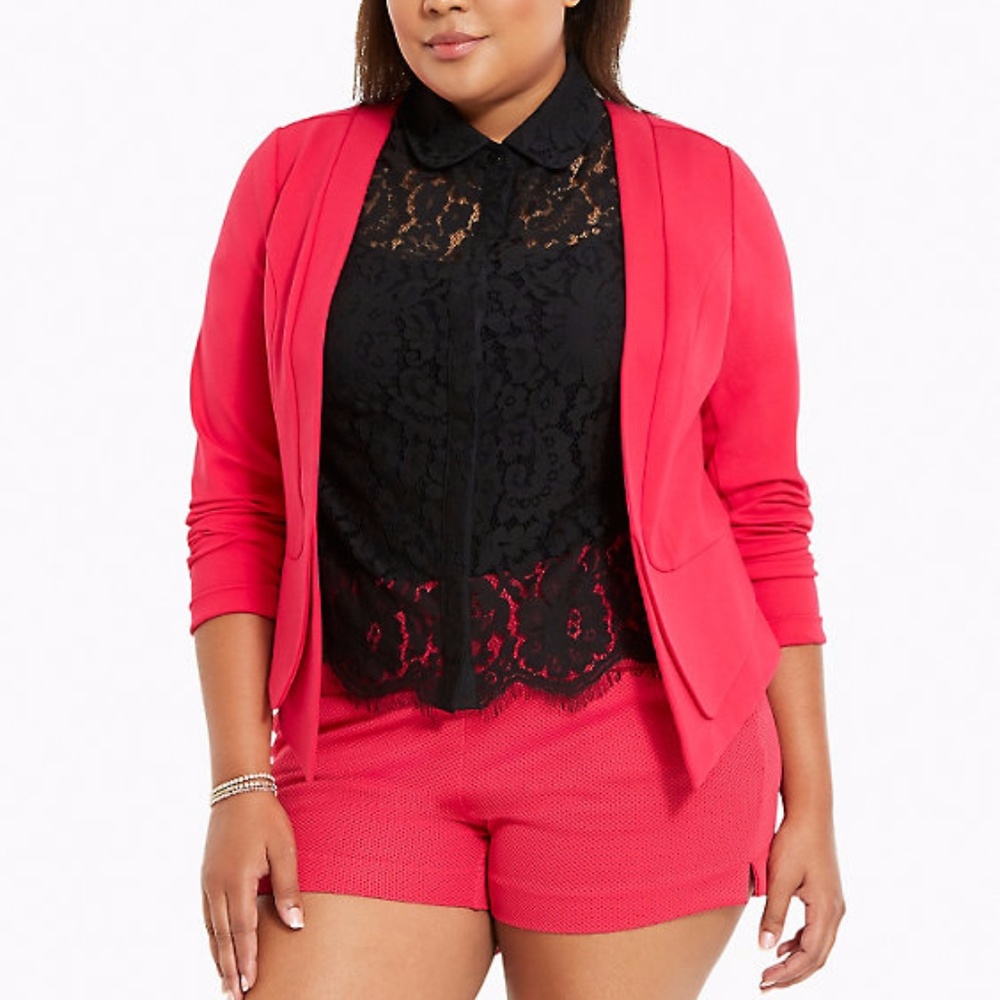 Torrid Hot Pink Blazer Size 3 EUC