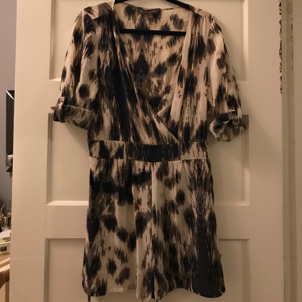 100% silk Charlie Jade shorts romper