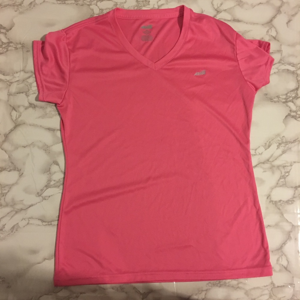 Avia V Neck Work Out Top Pink