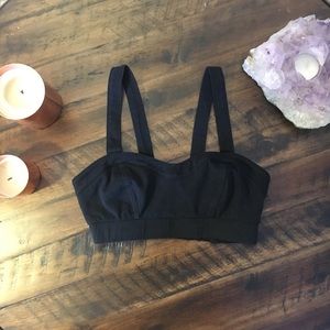 Strapy black bralette
