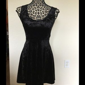Velvet skater dress