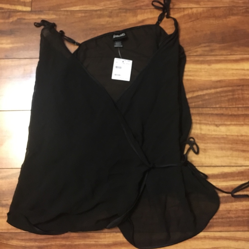 Fredericks Black Sheer Tank