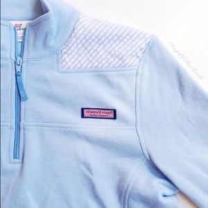 Blue seersucker Vineyard Vines Shep Shirt