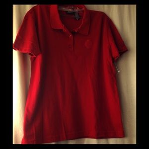 NWOT Liz Sport Polo Shirt RED Size 14 NWOT Liz Sport Polo Shirt RED Size 14