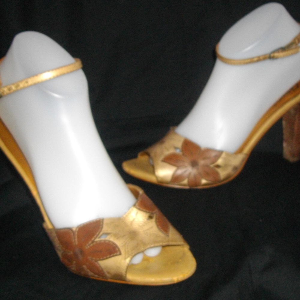 Brown Gold Carlos by Carlos Santana Tribute Sandal -- Final Price