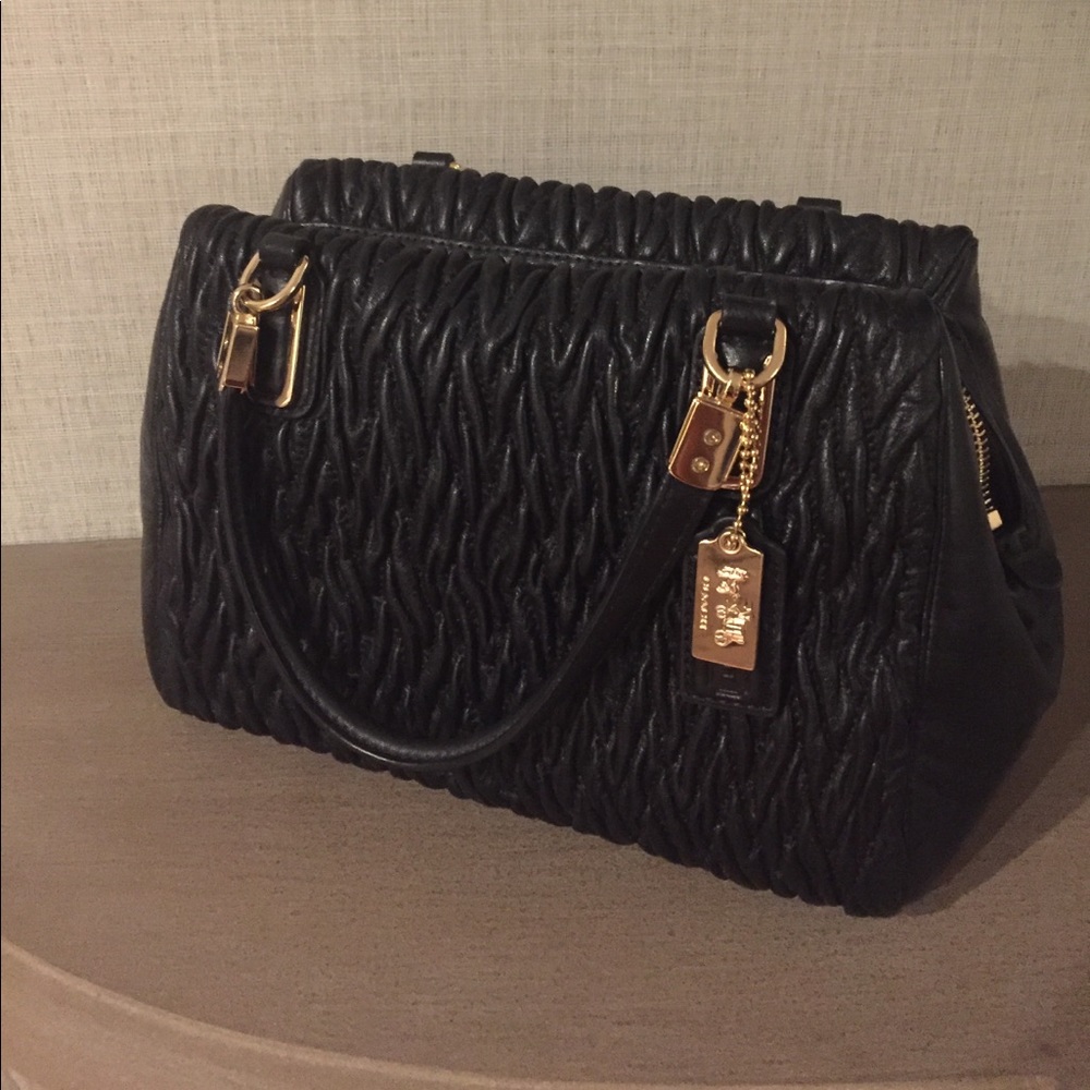 Black coach purse