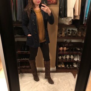 Gap blue hooded jacket / coat with toggle buttons Gap blue hooded jacket / coat with toggle buttons