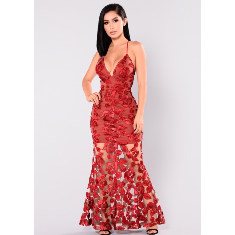 Fashion Nova Maxi Dress Sz L