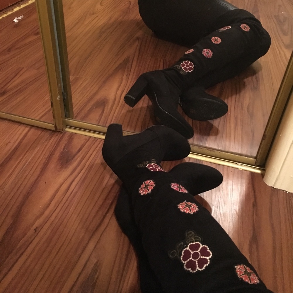 Over the knee high boots