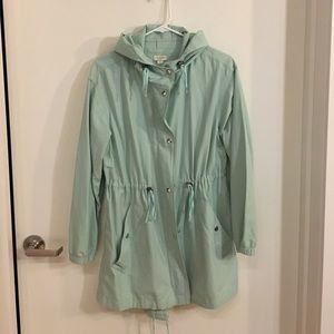 J • Crew Mint Parker Coat  -  Size XS