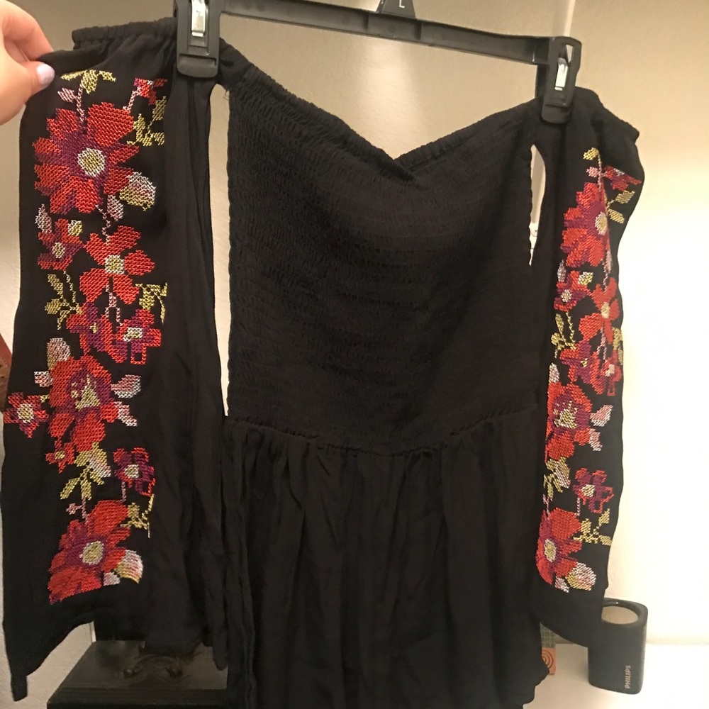 Embroidered Romper