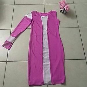 *For Sale*  Hot....Pink and off white dress